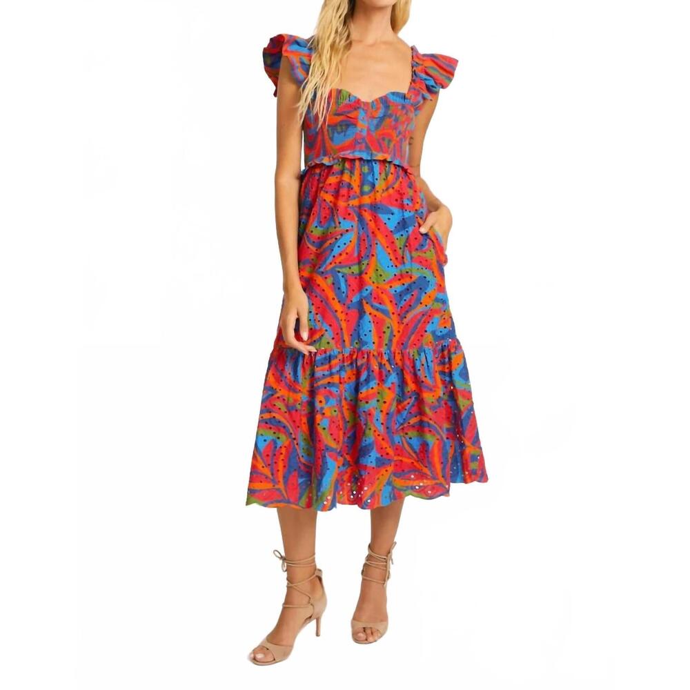 NEW CABALLERO nyx dress in passion palm